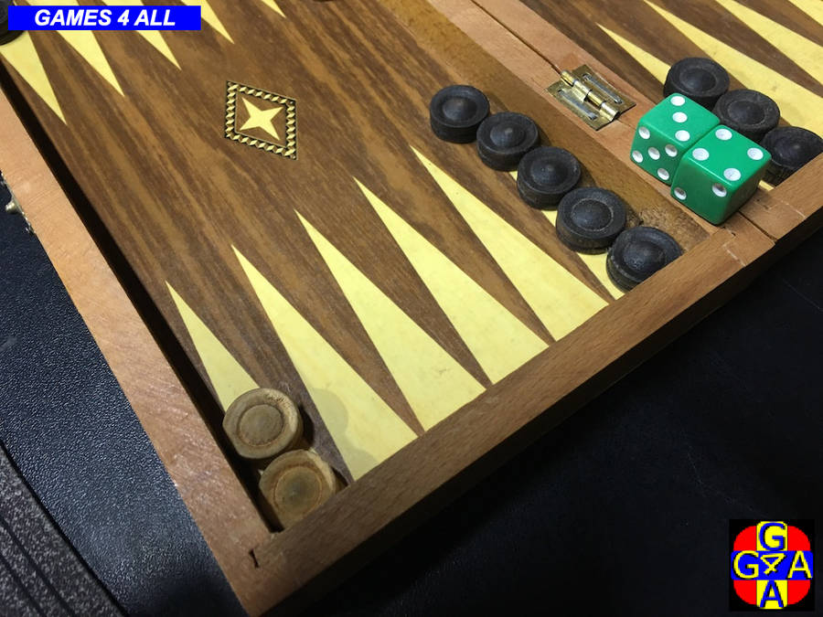 Full Wood Backgammon Set