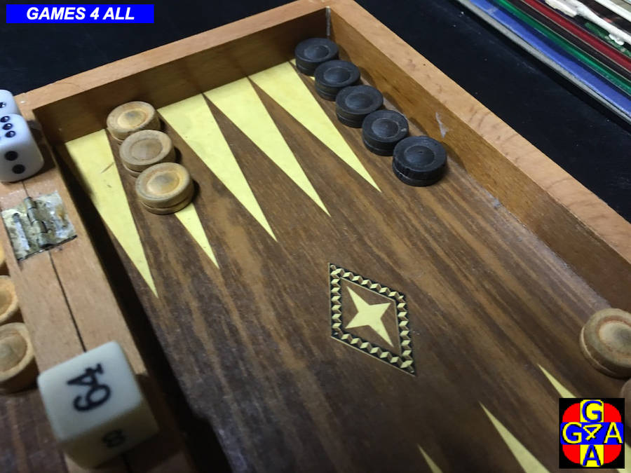 Full Wood Backgammon Set