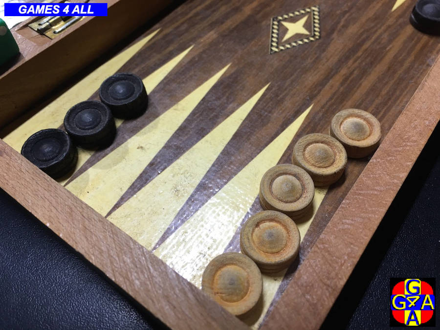 Full Wood Backgammon Set