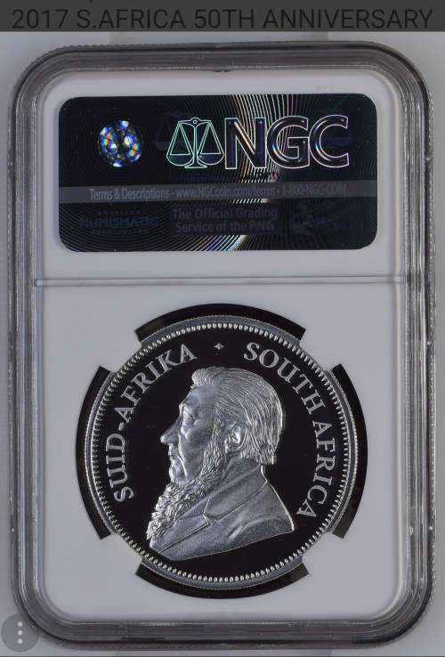 ###2017 Proof Silver Krugerand PF70 ### Finest known