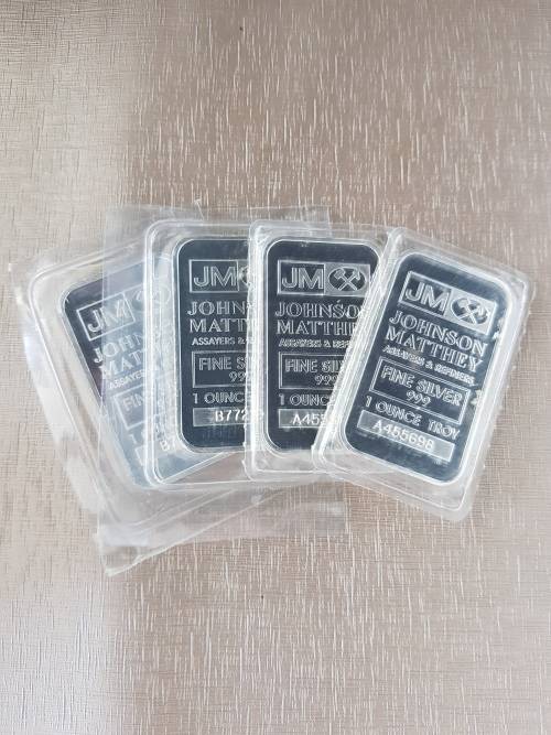 ###Johnson Mattey Fine Silver 1oz Bars### Low start