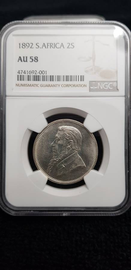 ###1892 NGC AU58 2 Shilling Coin###A Stunner