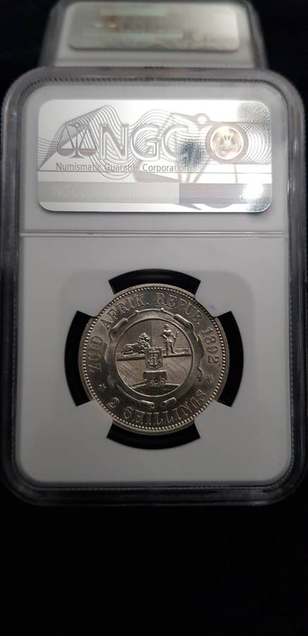 ###1892 NGC AU58 2 Shilling Coin###A Stunner