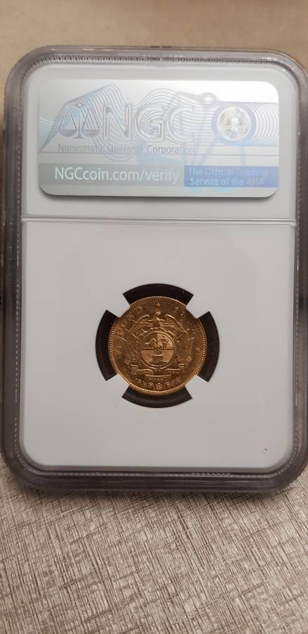 ###1895 NGC AU53 ZAR 1/2 Pond###Low start