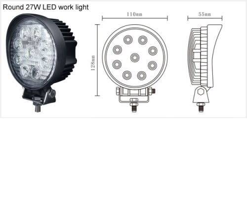 Round Car Spotlight 27W LED