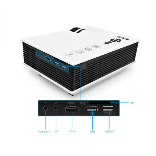 Mini Portable LED Projector Home Theater Beamer Multimedia