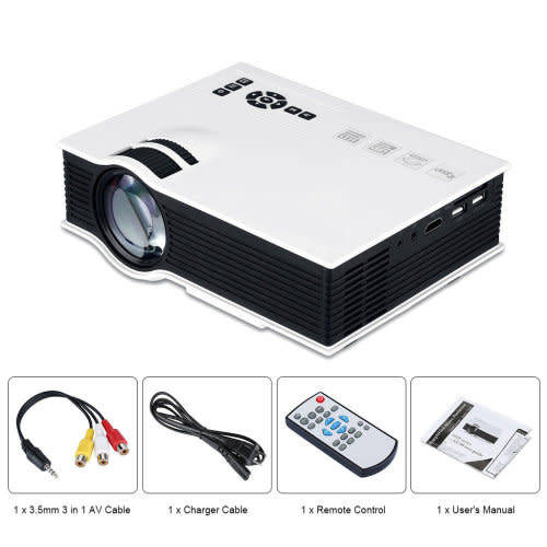 Mini Portable LED Projector Home Theater Beamer Multimedia
