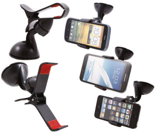 360° Universal Car Windshield Mount Stand Holder For iPhone Samsung GPS
