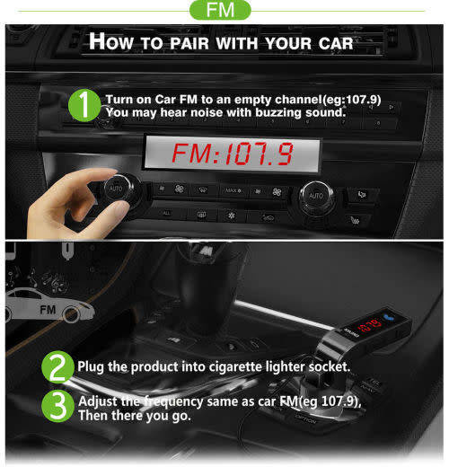 G7 Car Charger Wireless MP3 Music Player LCD Display Bluetooth Audio Receiver