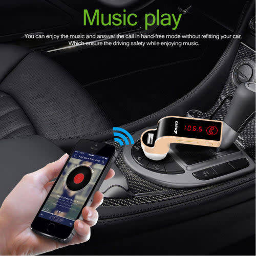 G7 Car Charger Wireless MP3 Music Player LCD Display Bluetooth Audio Receiver