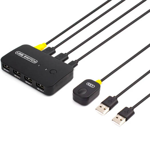 Usb 2.0 Kvm Switch 2 Inputs 4 Outputs