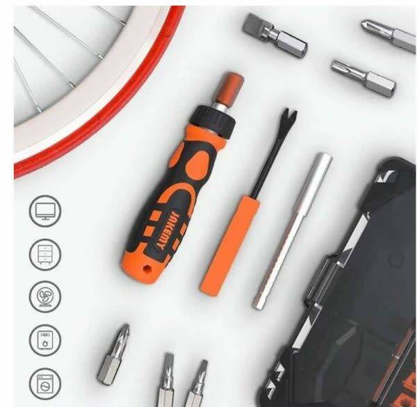 Portable Ratchet Handle Screwdriver Set Tool Kit