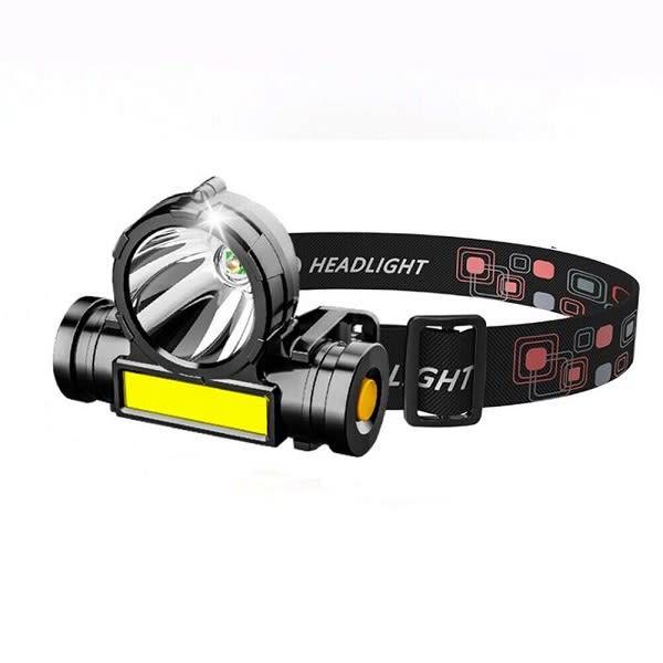 Rechargeable 3W Led+Cob High Brightness Headlight