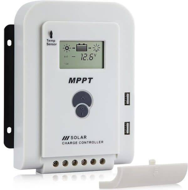 Mppt Solar Charge Controller 10A 60V With Lcd Display And Dual Usb