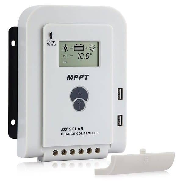 Mppt Solar Charge Controller With Lcd Display And Dual Usb