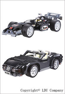 High Quality HUGE 850 Piece Lego Compatible rui-qi sports car set - R1 no reserve auction