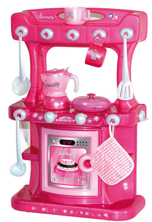 PINK ! Free standing kitchen playset - Great gift to any little girl