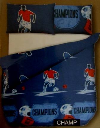 Duvet cover Set (Soccer Champ) Single duvet cover and pillow slips - Beautifull