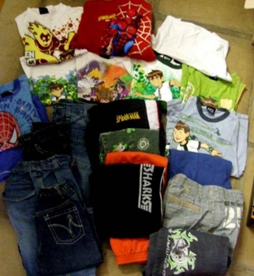 BULK used clothing Boys Size 6-7 AND 7-8 years- R1 No RESERVE!