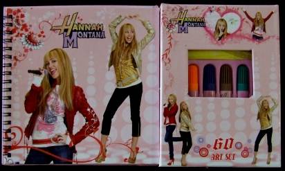 LAST ONE Great Value, Hannah Montana 60 Piece Art Set on R1 no reserve -  Auction!