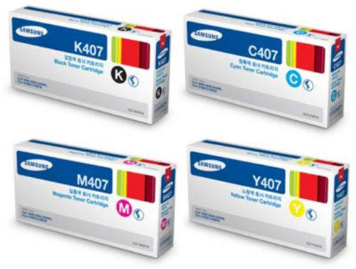 Set of original Samsung CLP320 / CLX-3185 Toners