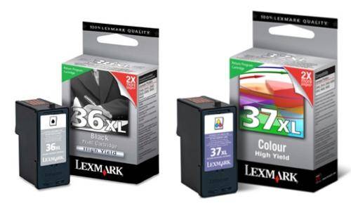 Original Lexmark #36XL and #37XL Set (Pair them up and save)