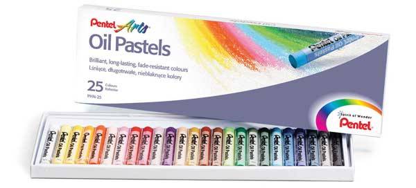 Pentel Oil Pastels 25 Colour Set