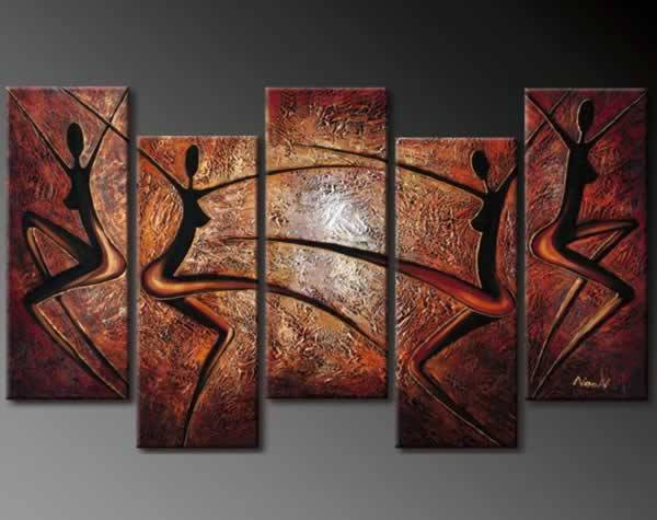 Hand-painted Canvas Oil Painting 150cmx80cm Abstract Modern Nude Girls C510