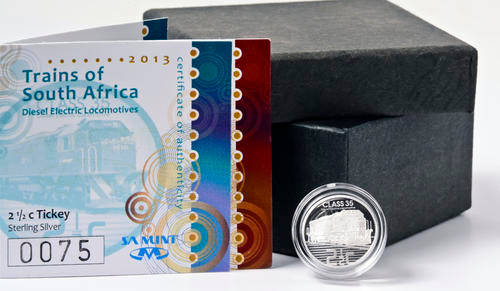 *** NEW ***  Very low number: 292   = PROOF 2013 Silver Tickey - Diesel Electric Locomotive