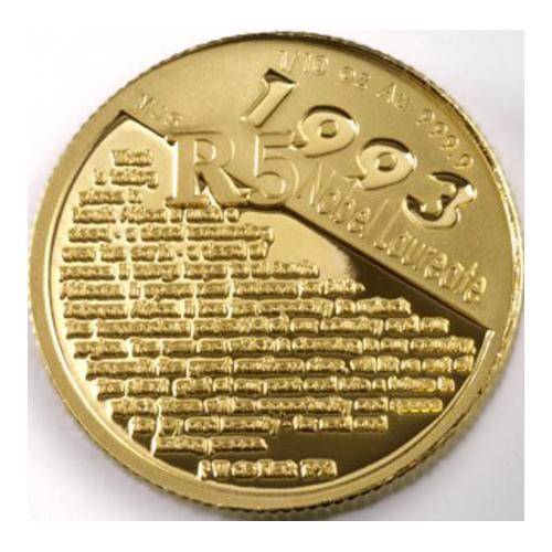 FW de Klerk and NR Mandela 1/10 oz Gold coin