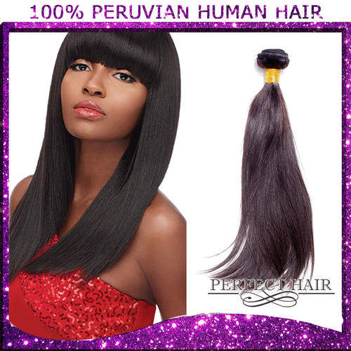 Peruvian human hair-silky Straight 12" 100g
