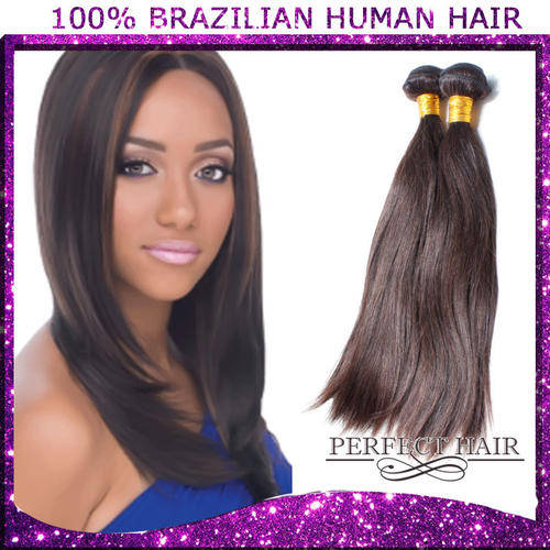 Brazilian virgin human hair, Silky Straight 12"-30",200g