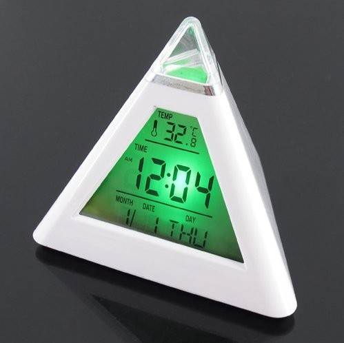LED CLOCK/ DISPLAY TEMP/TIME/DATE LED COLOUR CHANGE