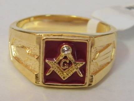 MASONIC  RING SIZE 13 - STARTING AT ONLY R129.00