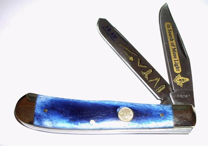 FROST CUTLERY: MASONIC TRAPPER KNIFE LIMITED EDITION
