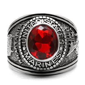 UNITED STATES MARINE CORPS MENS RING SIZE 9 - STAINLESS STEEL