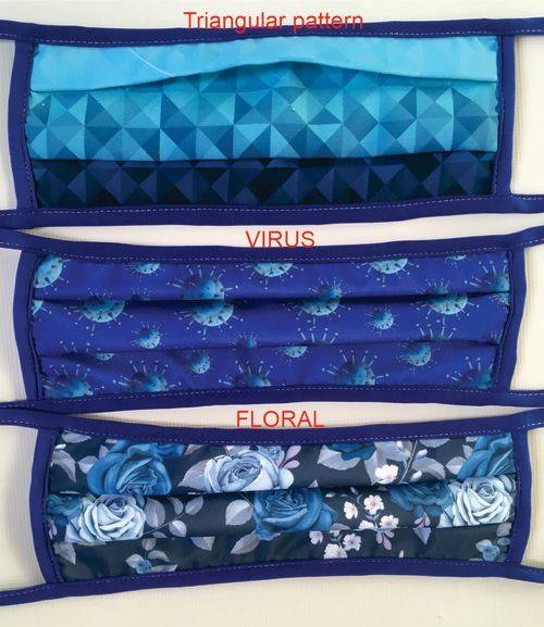 Washable Face Masks - triple layer fabric - Made in SA