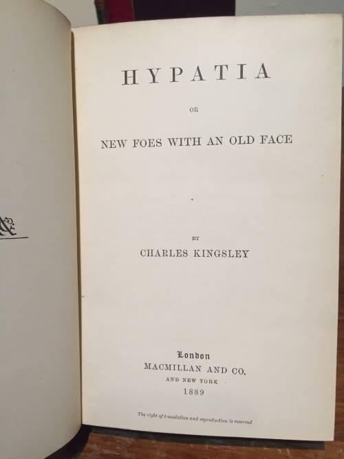 Set of four books by Charles Kingsley, Macmillan and Co, 1889