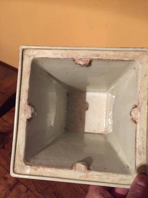 Antique Hand Painted Vase - chipped