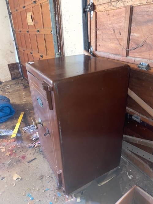 Victorian Cast Iron Safe by J. Cartwright & Son