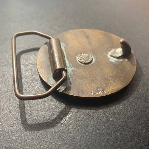 Bergamot Brass Works Art Nouveau style Belt Buckle