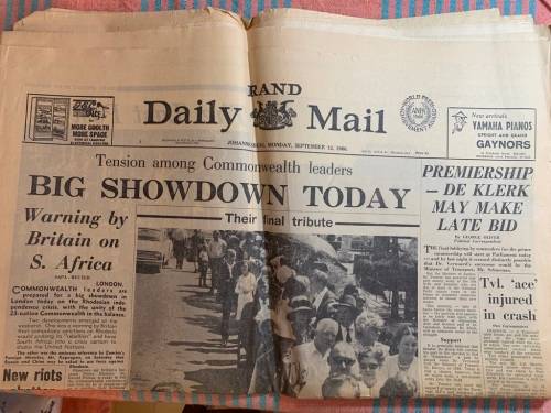 ORIGINAL HISTORIC NEWSPAPER POSTER + NEWSPAPERS : ASSASSINATION OF DR VERWOERD