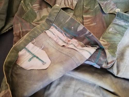 Rhodesian Army camo bushjacket. BSAP, dyed. Local postage only.