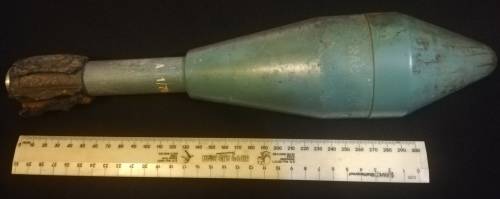 SADF Practice Energa rifle grenade. R1 rifle. Totally inert.