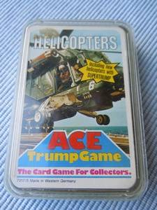 Vintage Ace Helicopter Trump Card Game