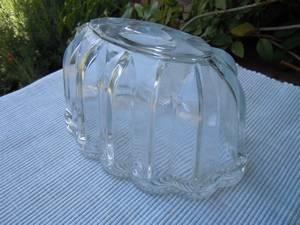 Vintage Glass Jelly Mould Unusual Shape