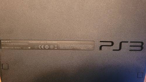 Sony Playstation 3 Slim 120GB Black + 2 Controllers + 2 Games + Cables