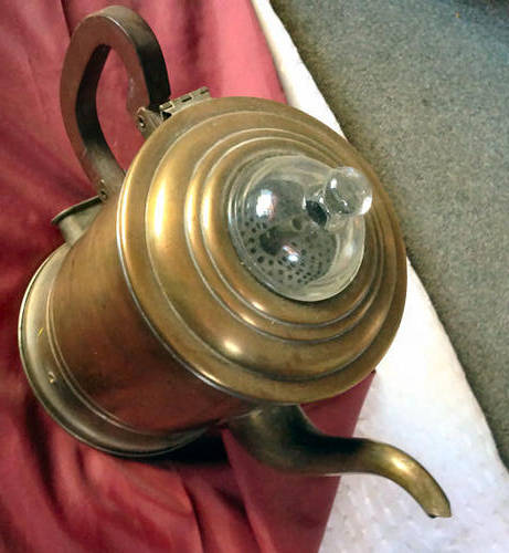 BRASS COFFEE KETTLE