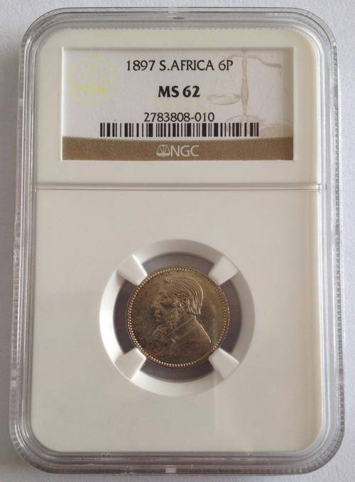 *** 1897 ZAR 6D MS62 UNC *** #PERFECT# reserved for Allenlety