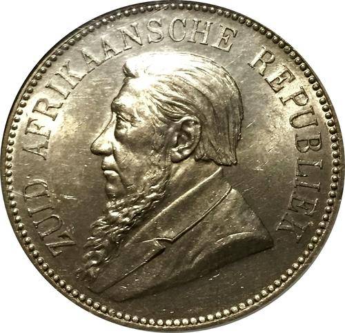 1892 ZAR Five Shillings (5/-) Crown  S/S NGC Graded MS61 - Ultra Rare !!!